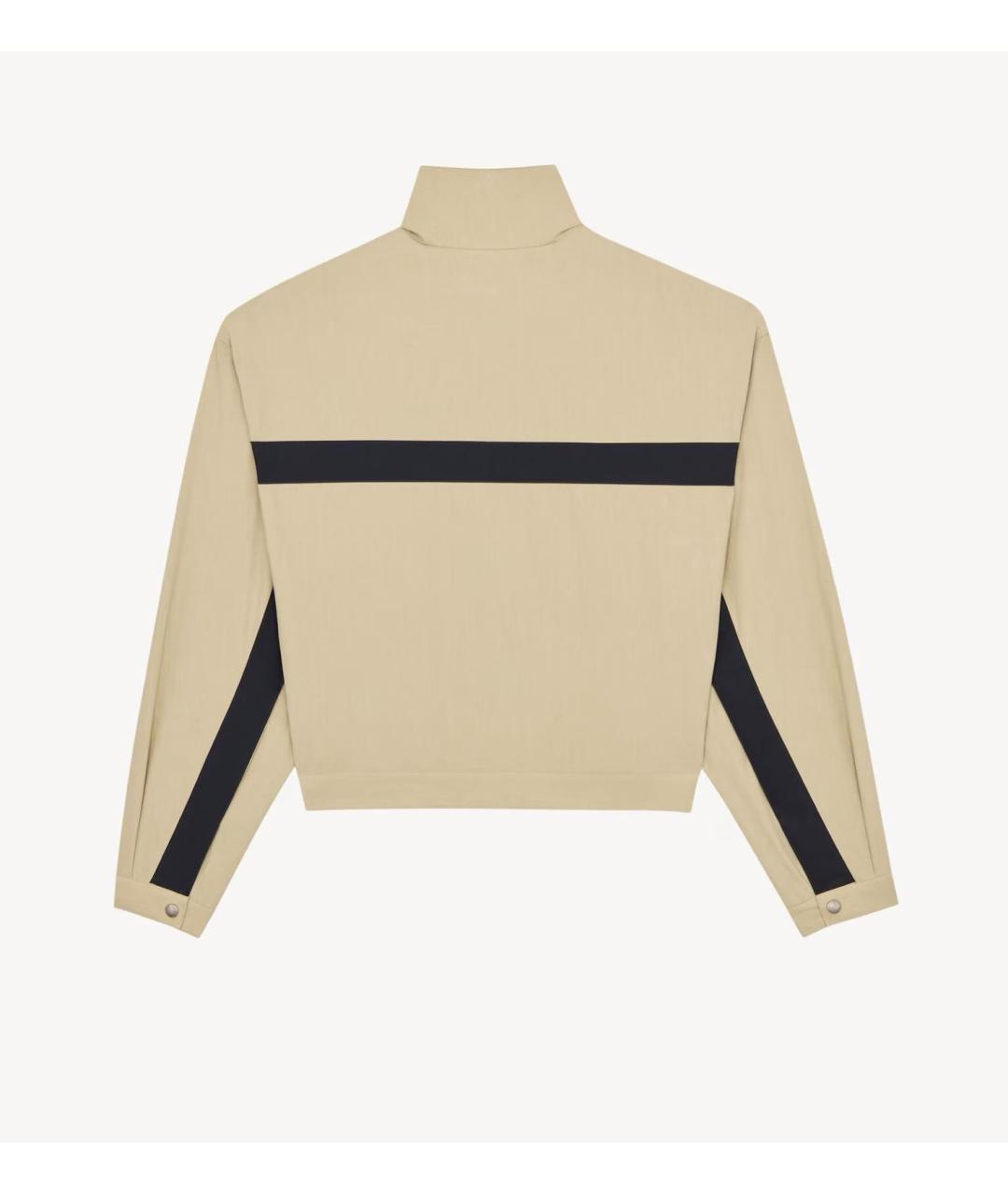 SAINT LAURENT Бежевая хлопковая куртка, фото 2