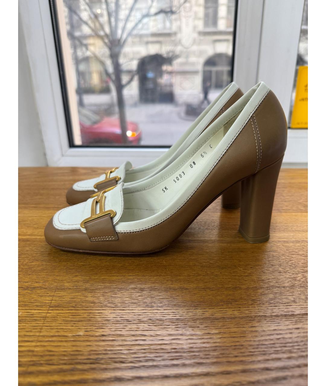 FERRAGAMO Коричневые кожаные туфли, фото 2