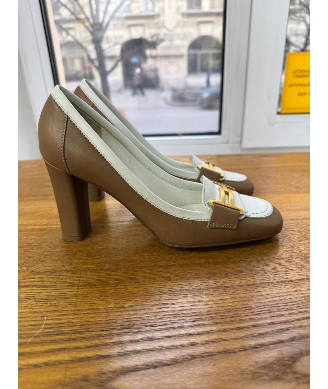 FERRAGAMO Коричневые кожаные туфли, фото 3