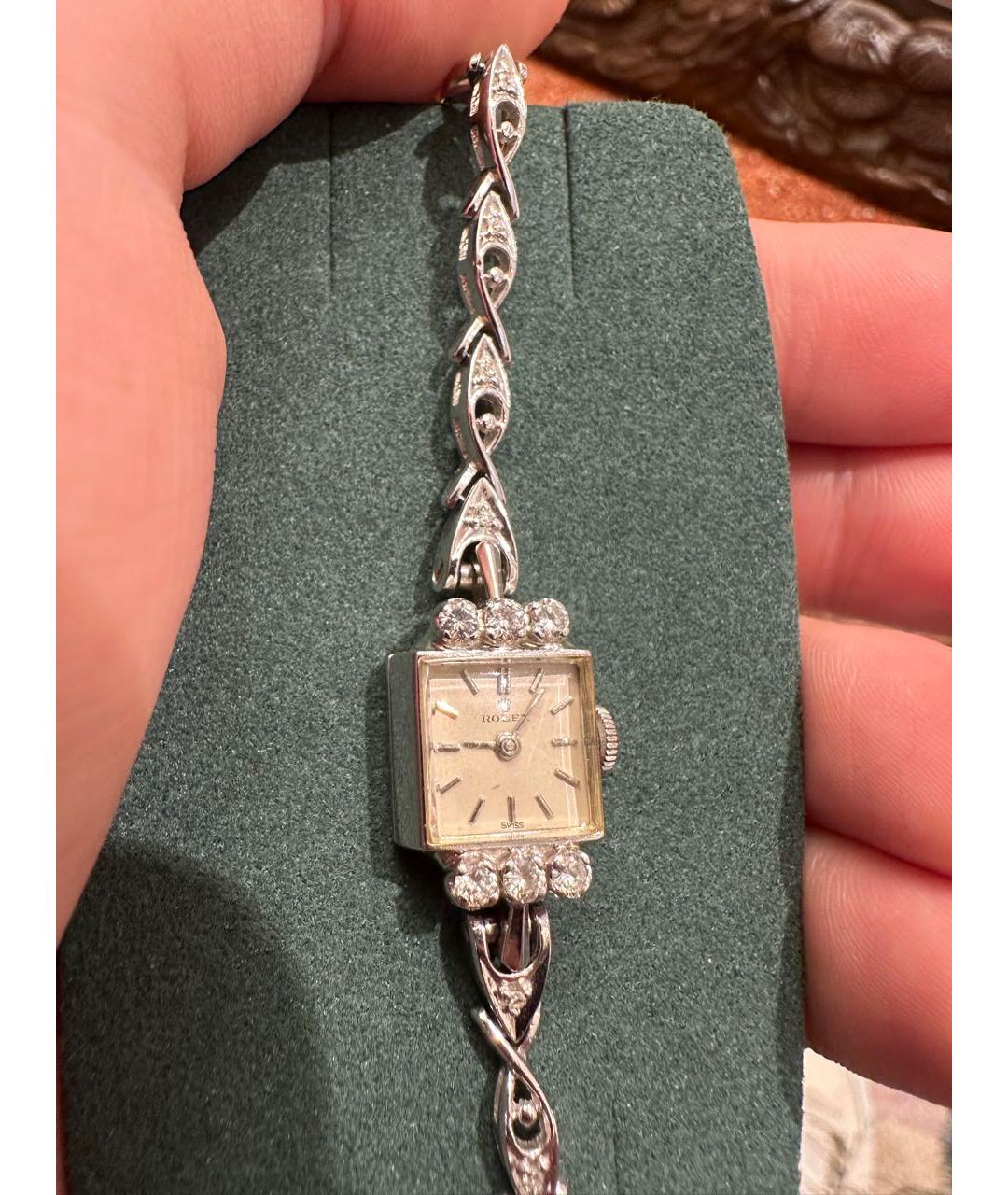 ROLEX Белые часы из белого золота, фото 2