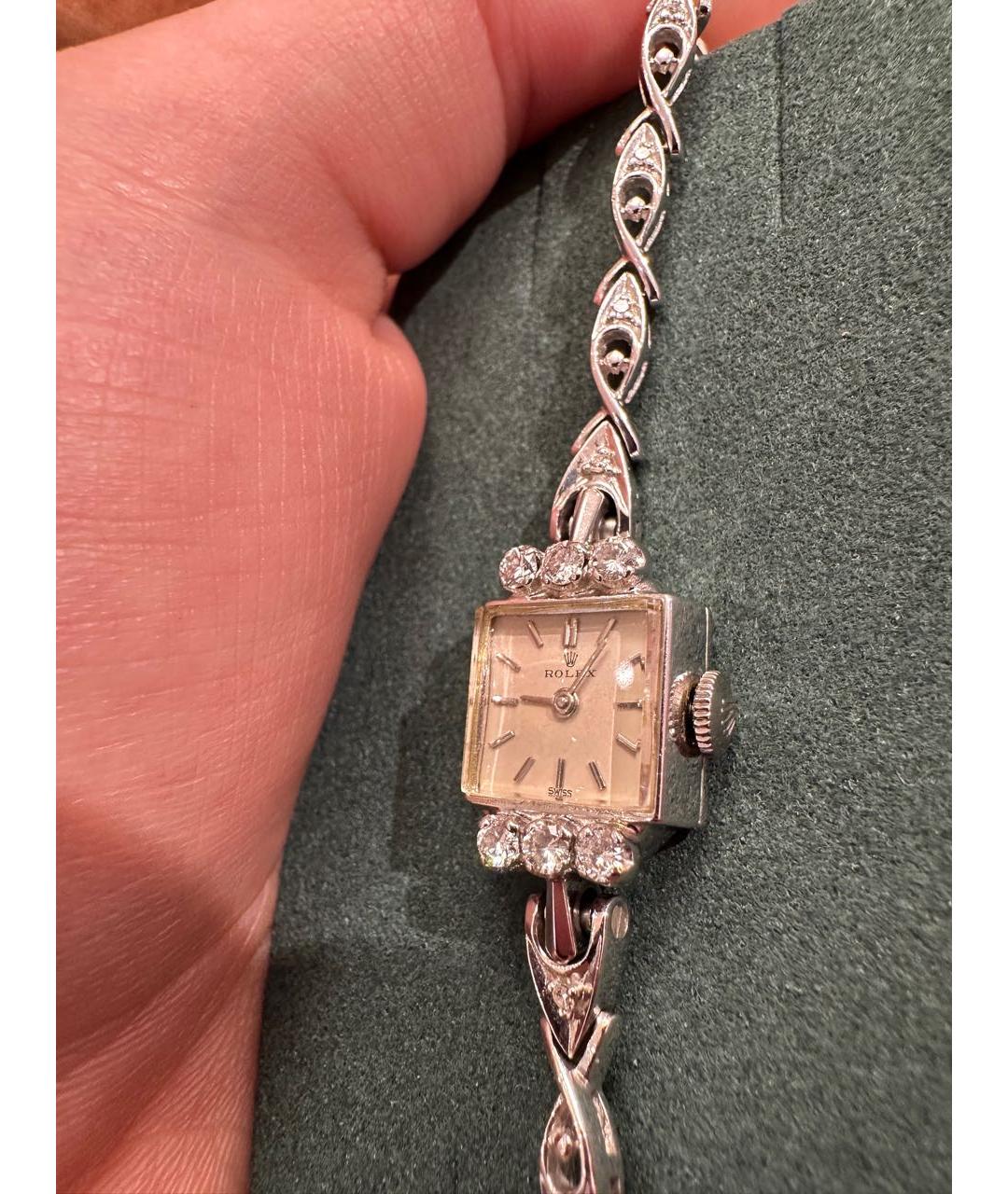 ROLEX Белые часы из белого золота, фото 3