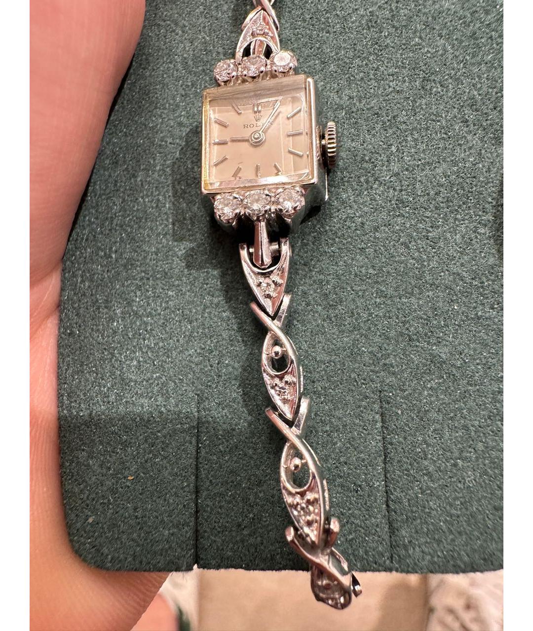 ROLEX Белые часы из белого золота, фото 7