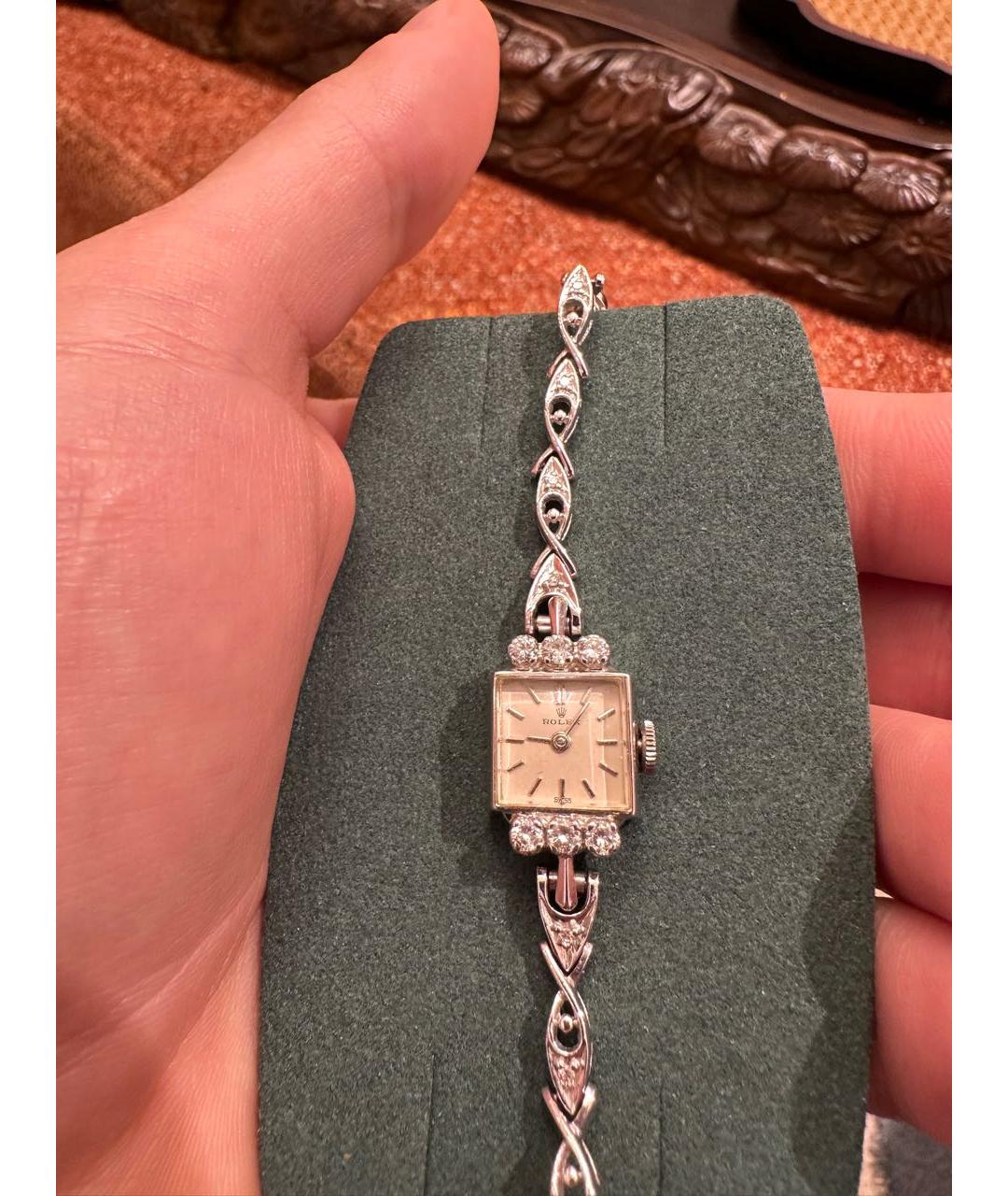 ROLEX Белые часы из белого золота, фото 8