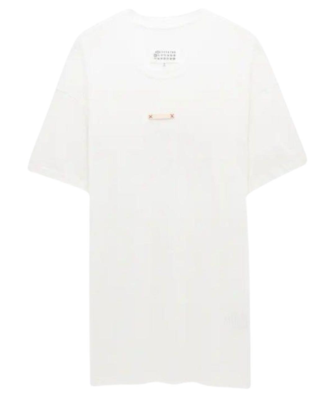 MAISON MARGIELA Белая хлопковая футболка, фото 1