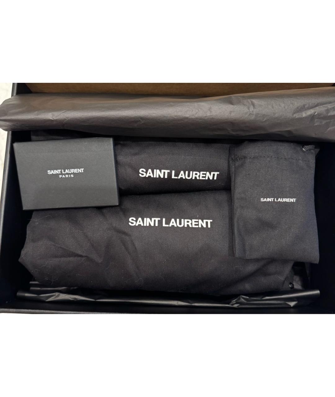 SAINT LAURENT Белые кожаные кеды, фото 6