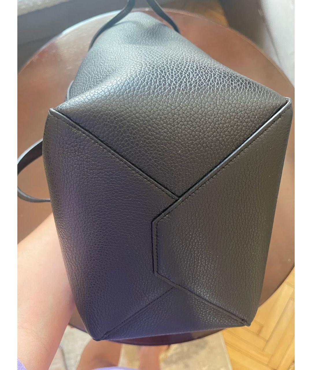 FURLA Черная кожаная сумка тоут, фото 7