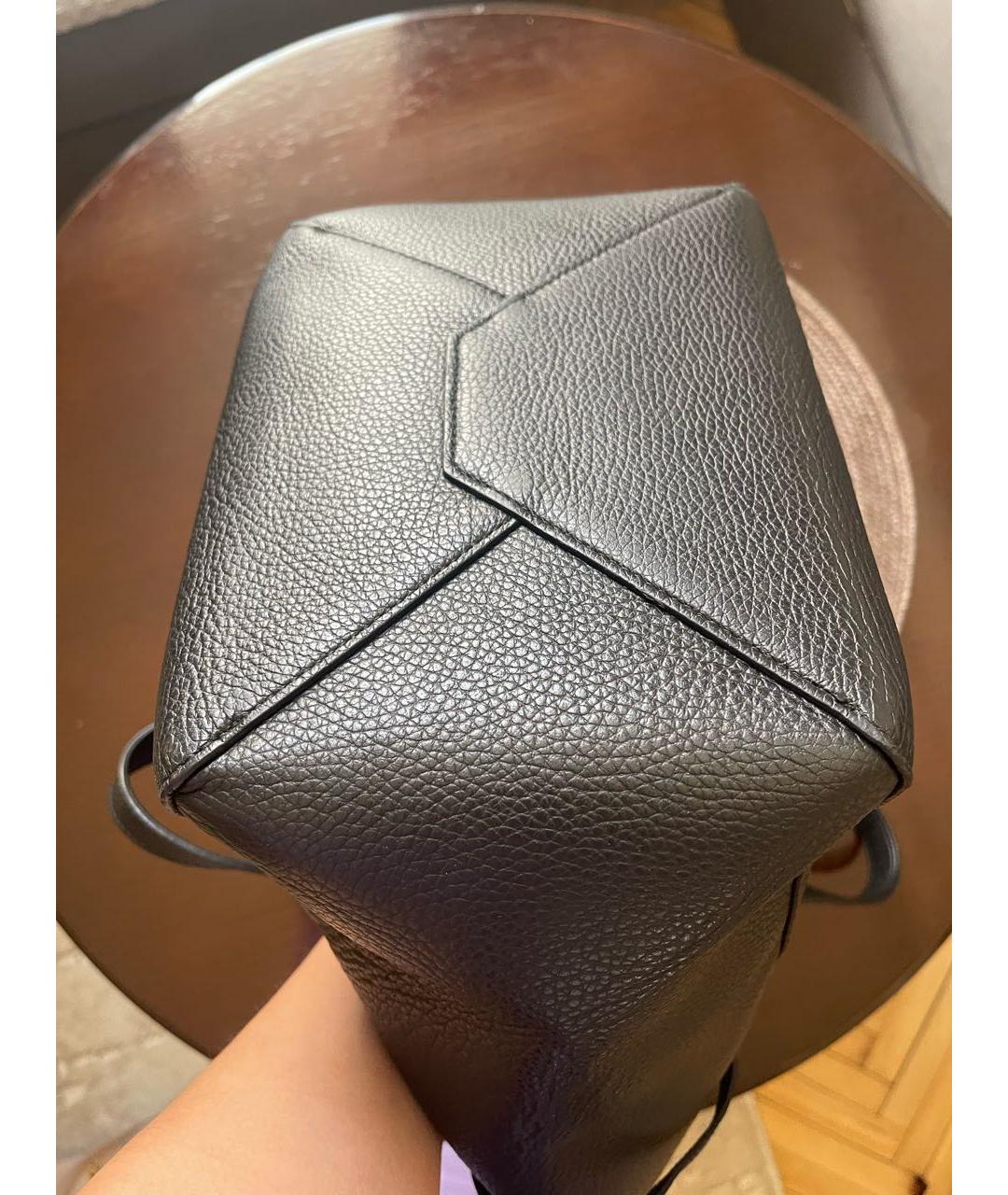 FURLA Черная кожаная сумка тоут, фото 6