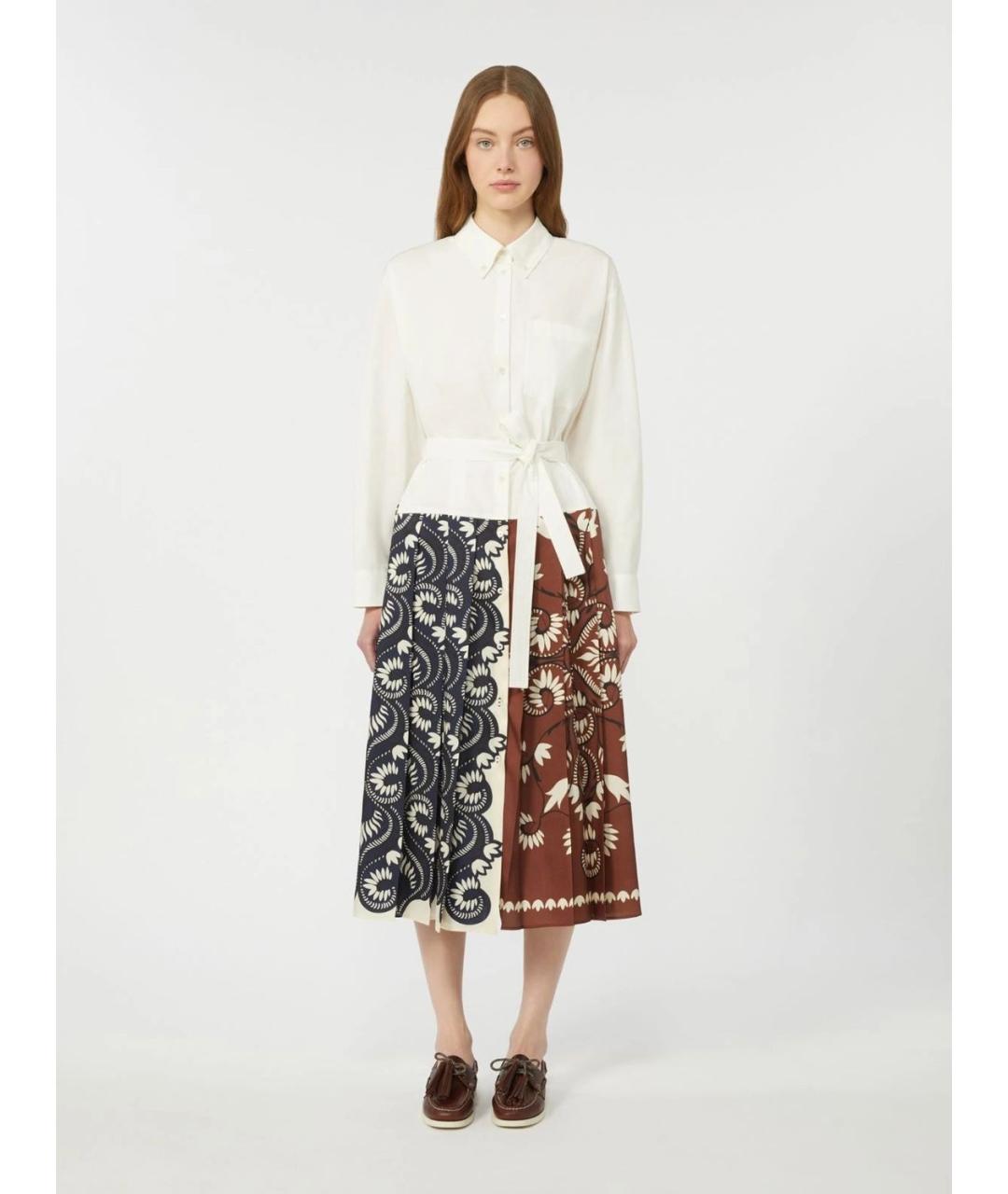 WEEKEND MAX MARA Мульти хлопковое повседневное платье, фото 3