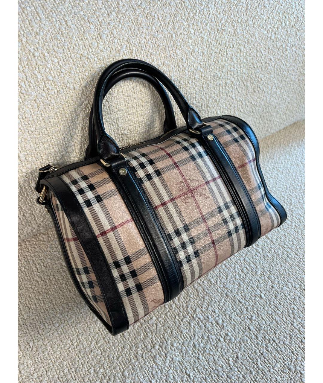 BURBERRY Коричневая сумка с короткими ручками, фото 2