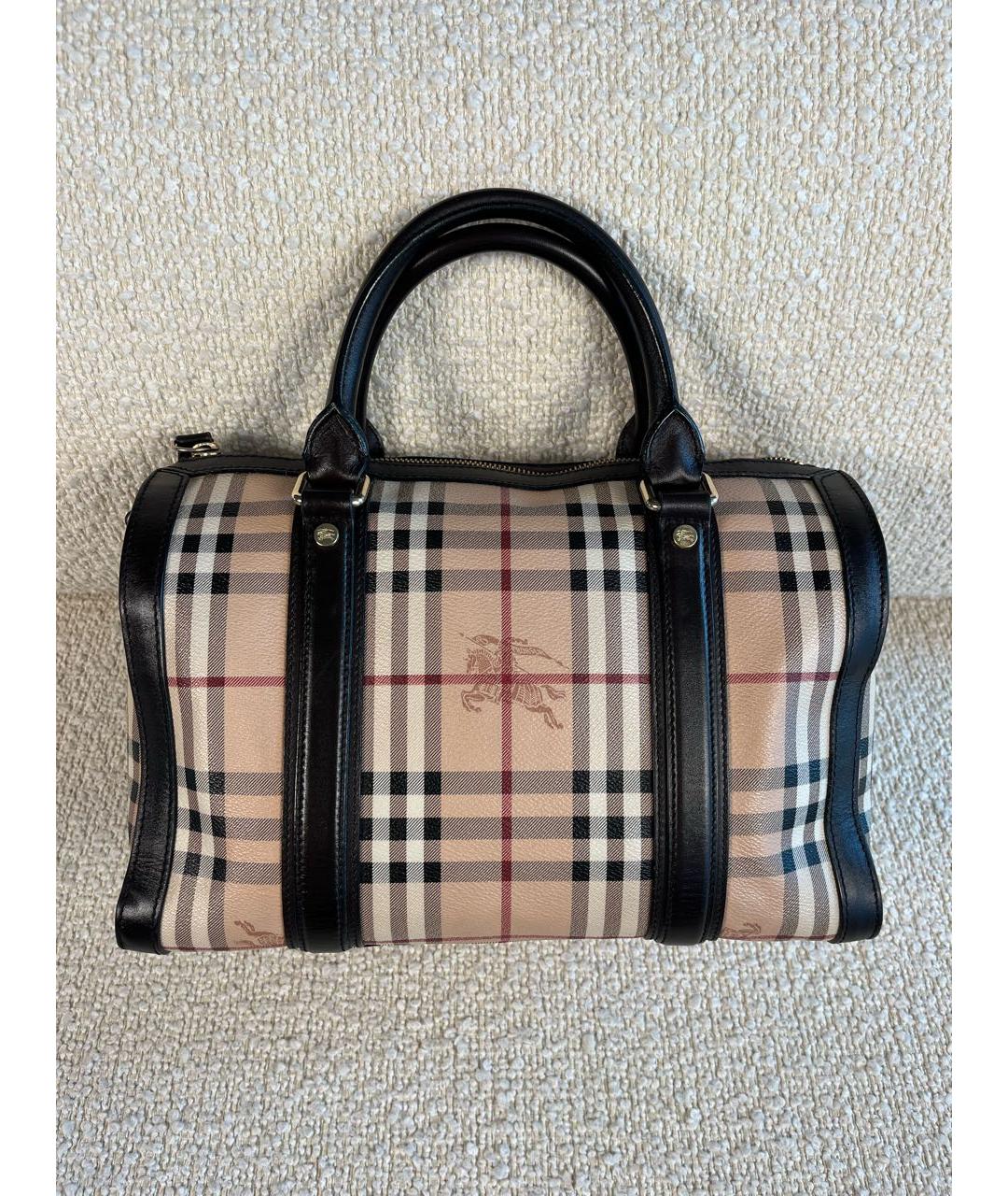 BURBERRY Коричневая сумка с короткими ручками, фото 9