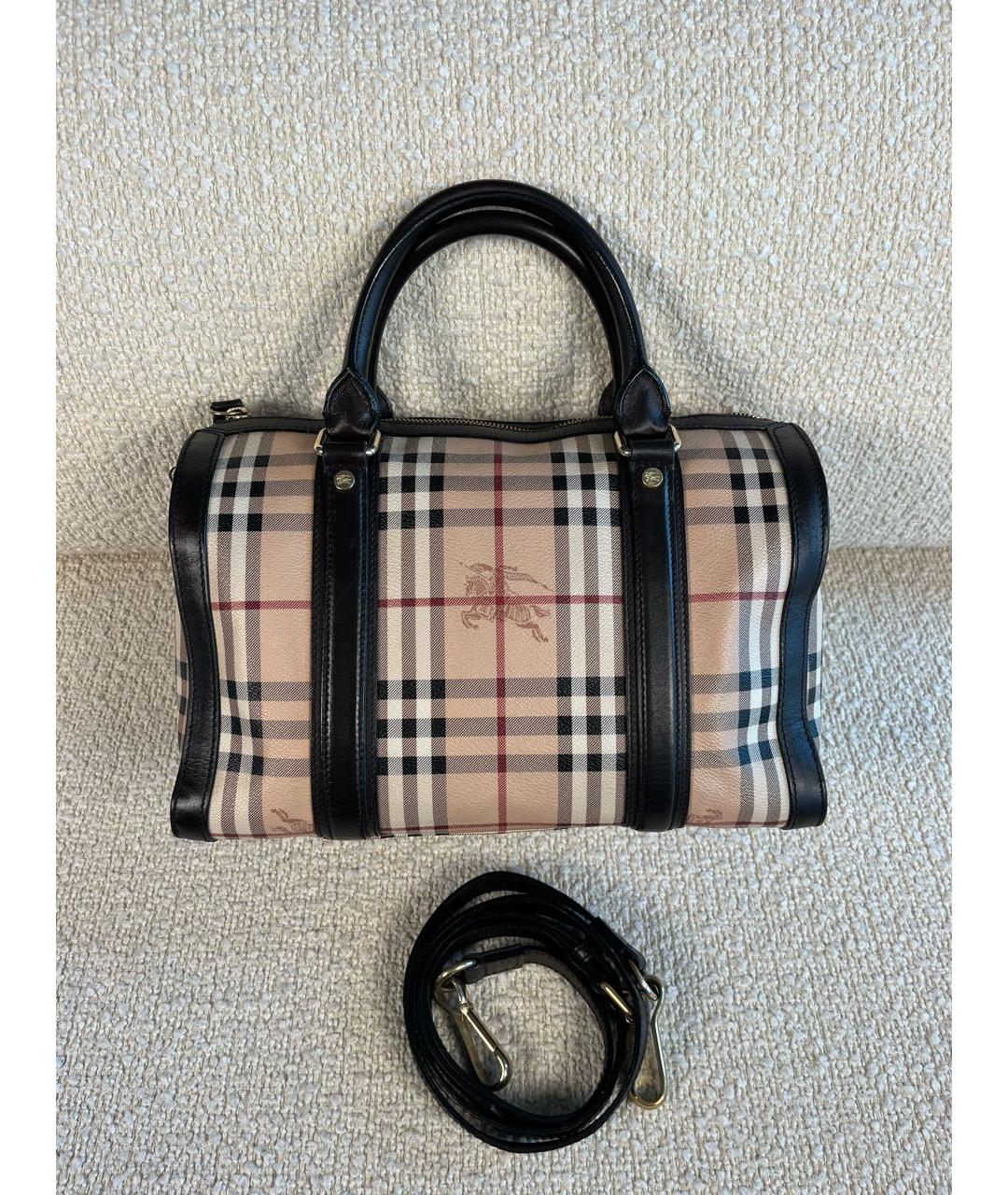 BURBERRY Коричневая сумка с короткими ручками, фото 5