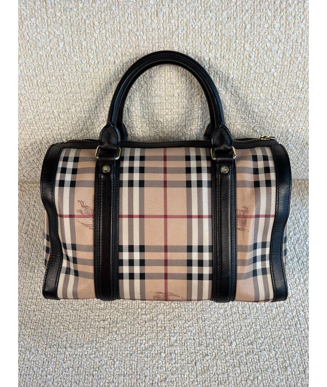 BURBERRY Коричневая сумка с короткими ручками, фото 3