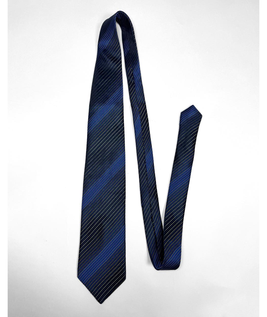 LANVIN Синий шелковый галстук, фото 10