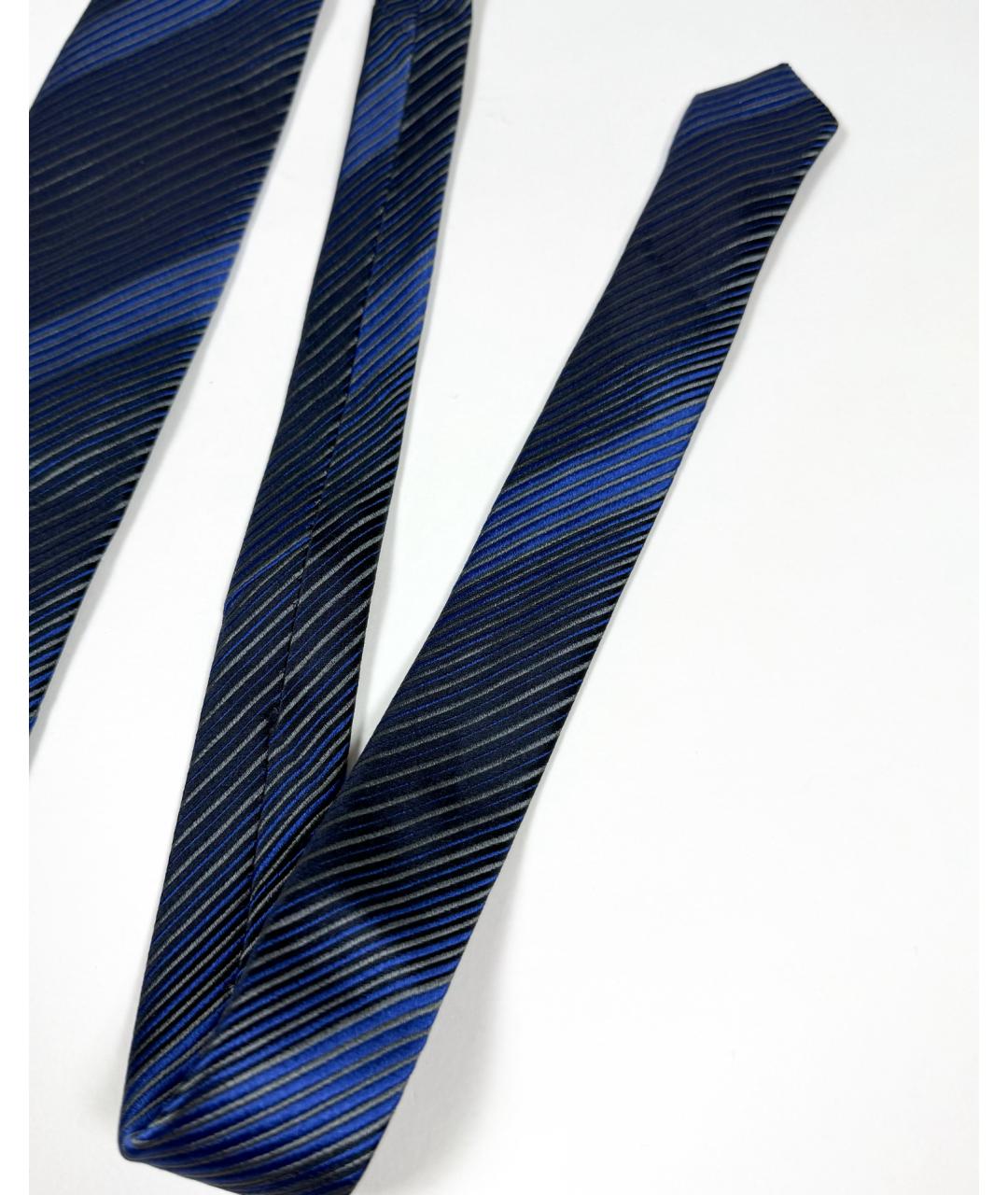 LANVIN Синий шелковый галстук, фото 6