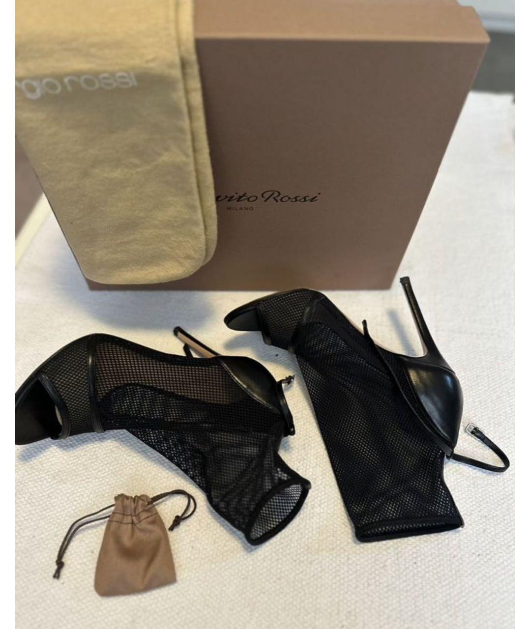 GIANVITO ROSSI Черные кожаные туфли, фото 2