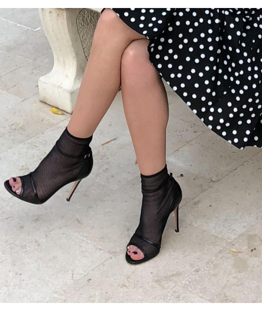GIANVITO ROSSI Черные кожаные туфли, фото 4