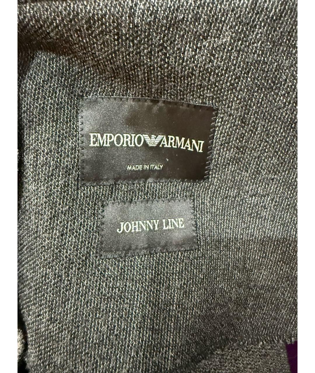 EMPORIO ARMANI Серый вискозный пиджак, фото 6