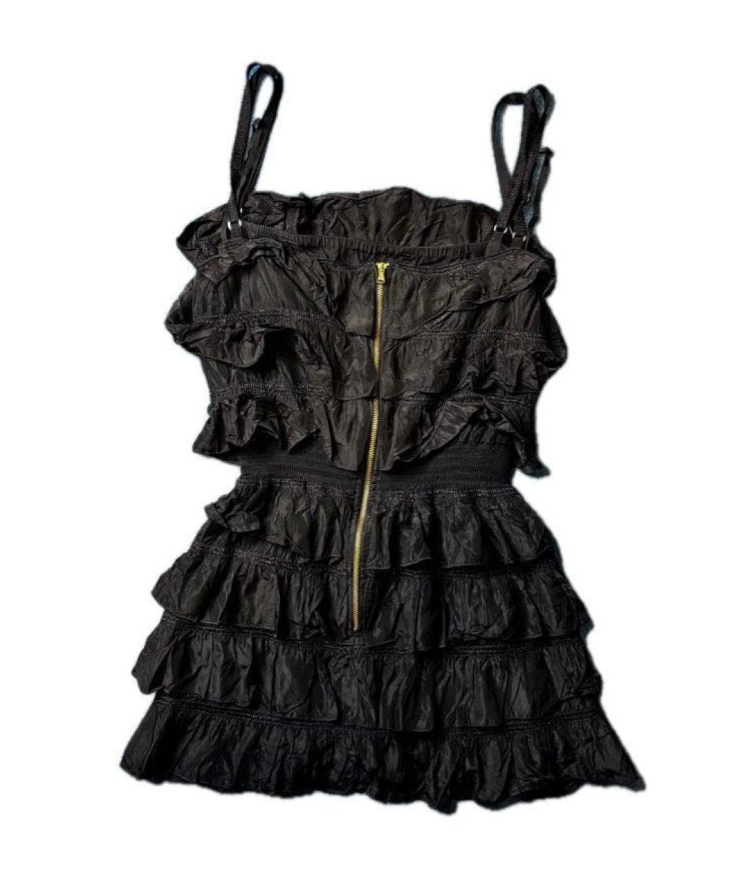 DOLCE&GABBANA Черное ацетатное коктейльное платье, фото 2
