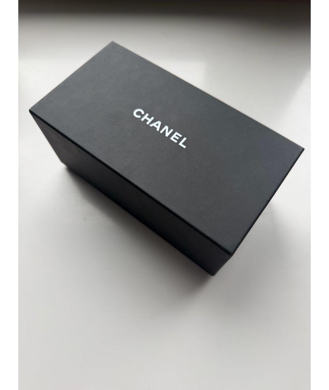 CHANEL Золотые металлические солнцезащитные очки, фото 5