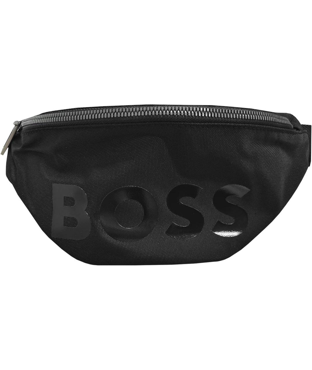 HUGO BOSS Черная синтетическая поясная сумка, фото 1