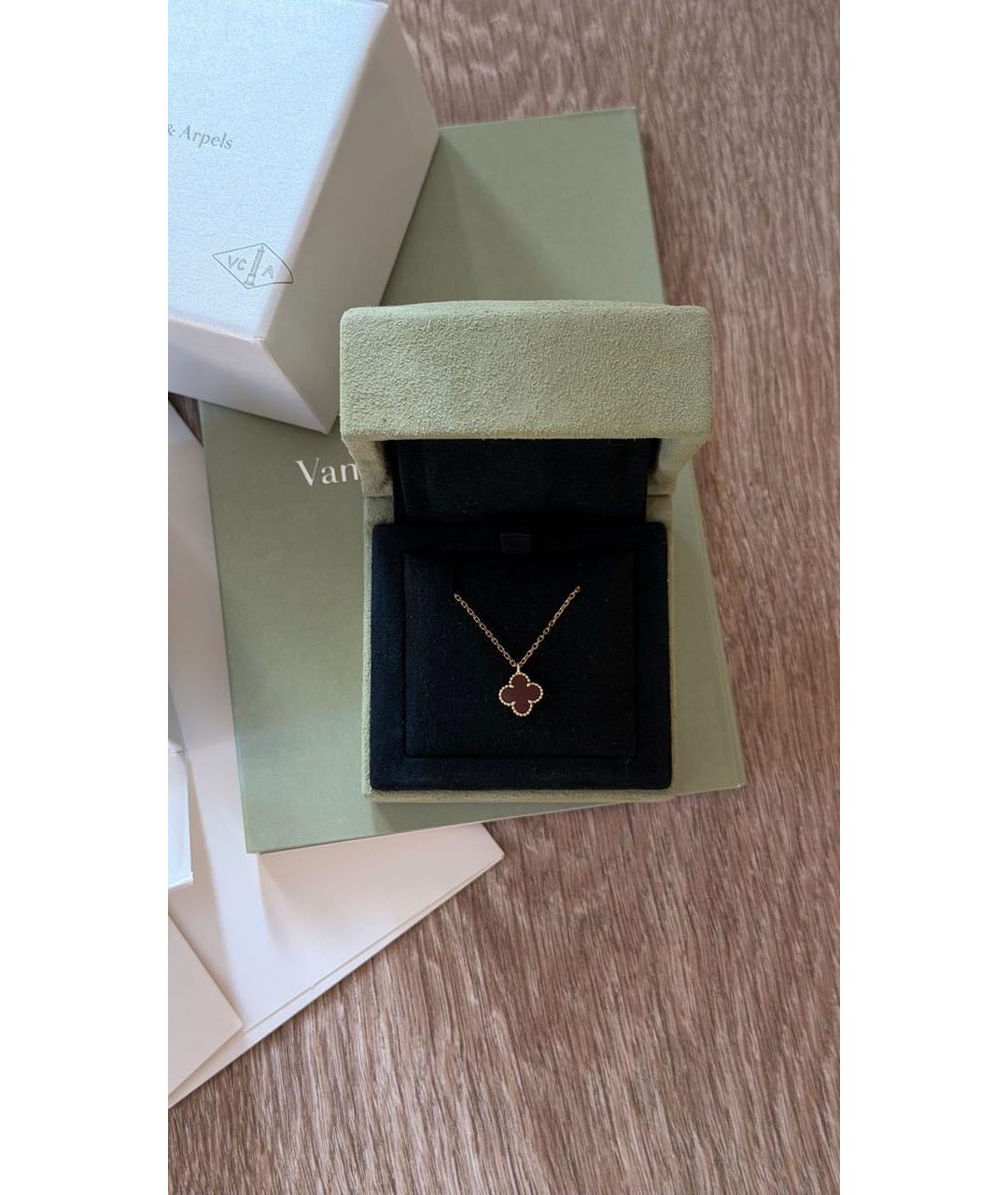 VAN CLEEF & ARPELS Бордовая подвеска из розового золота, фото 5