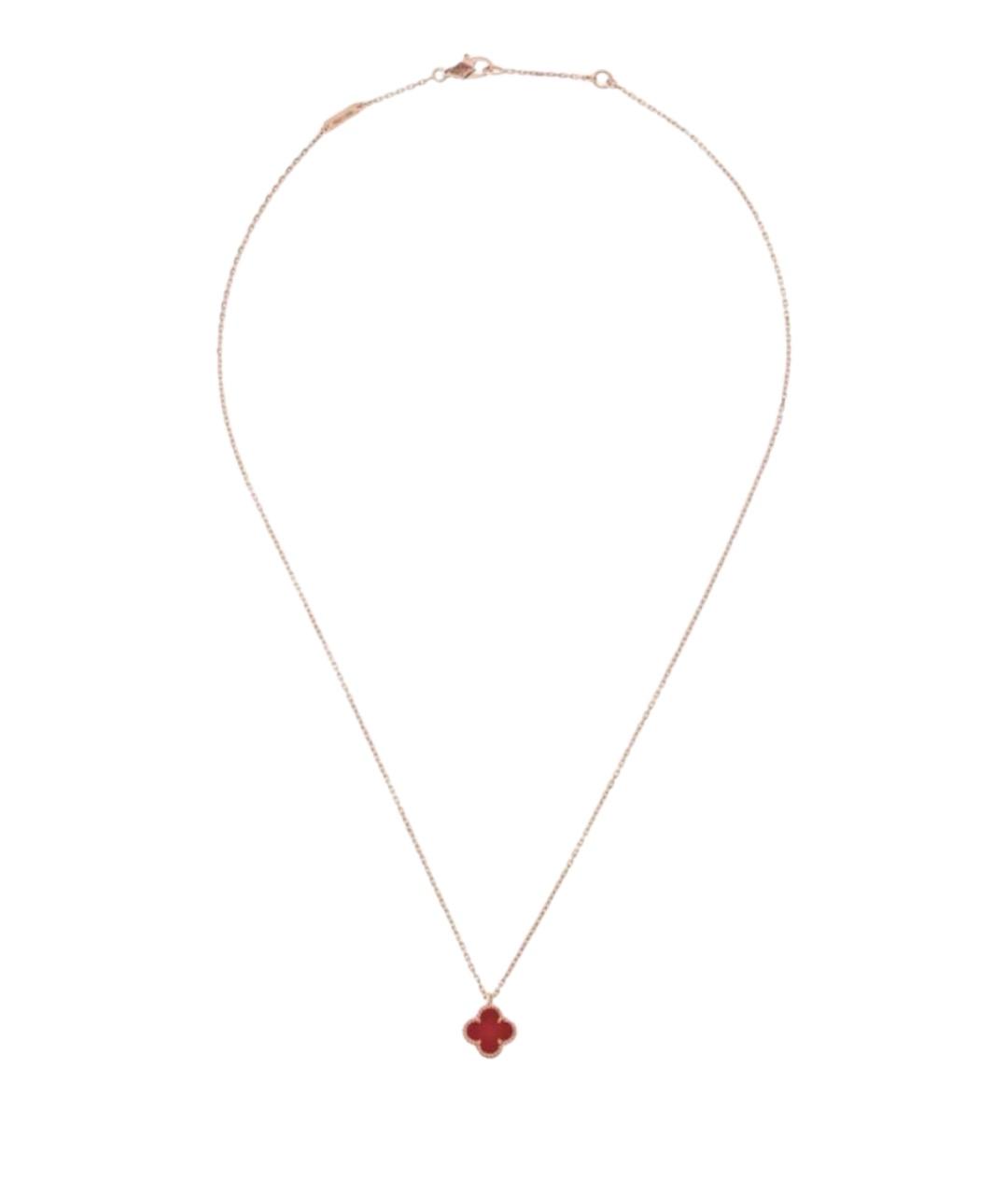VAN CLEEF & ARPELS Бордовая подвеска из розового золота, фото 1