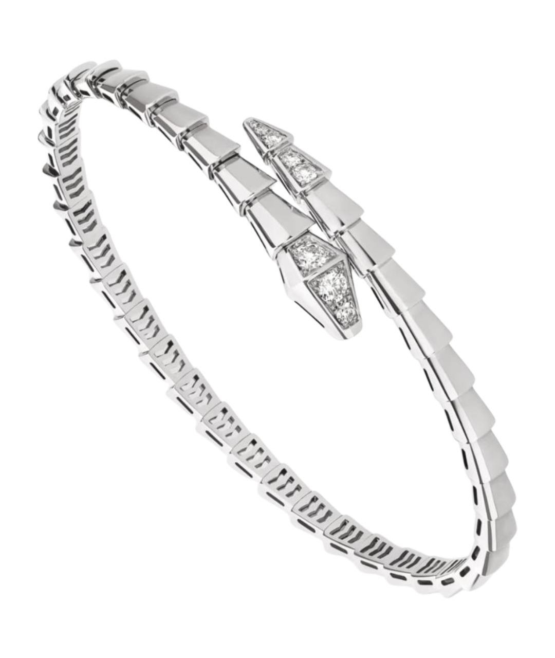 BVLGARI Серебряный браслет из белого золота, фото 1