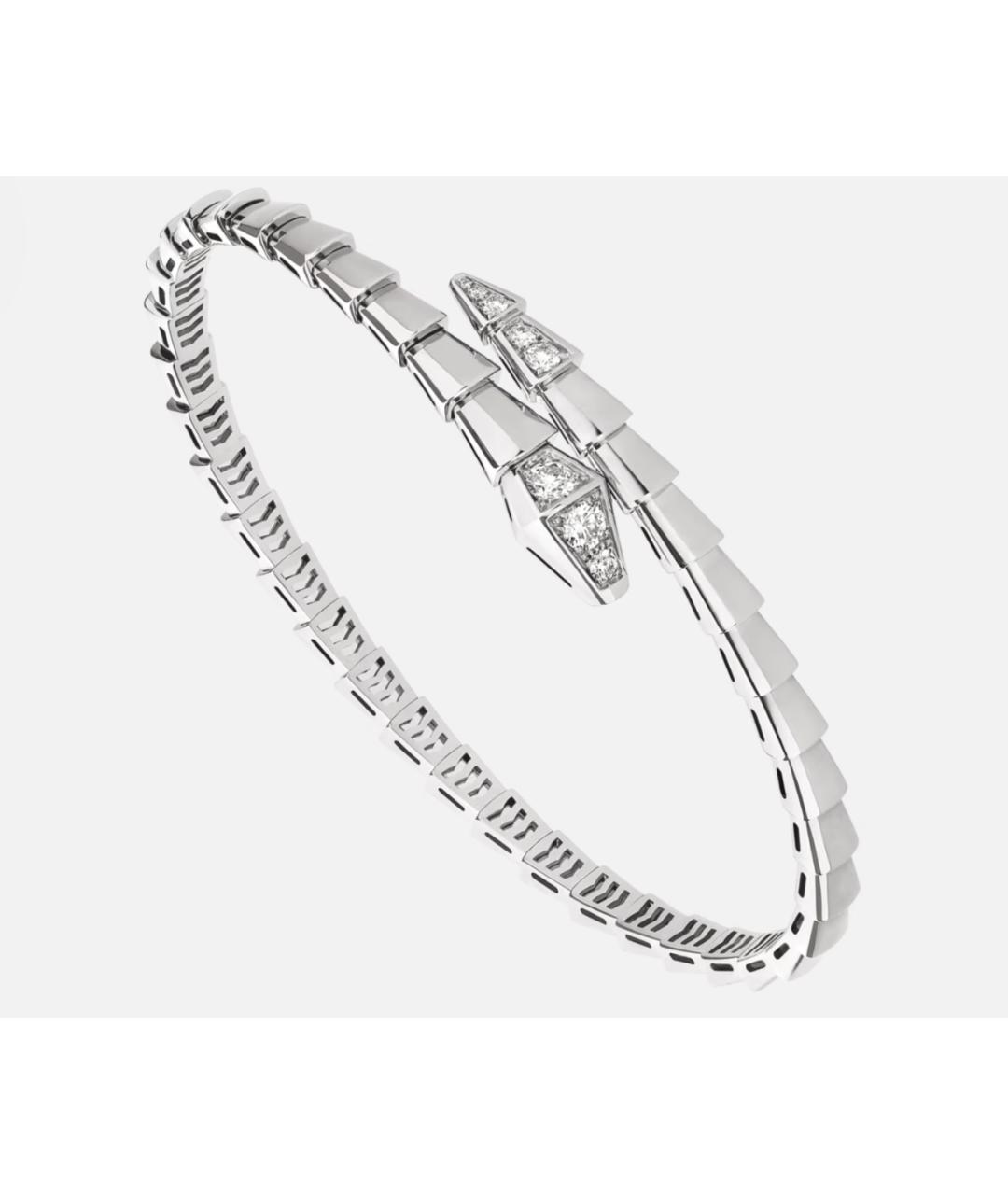 BVLGARI Серебряный браслет из белого золота, фото 3