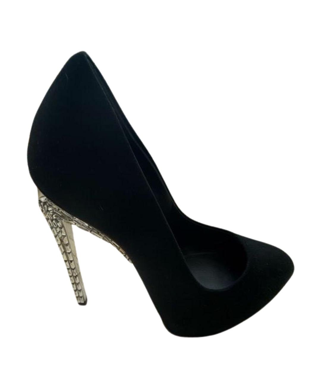 GIUSEPPE ZANOTTI DESIGN Черные замшевые туфли, фото 1