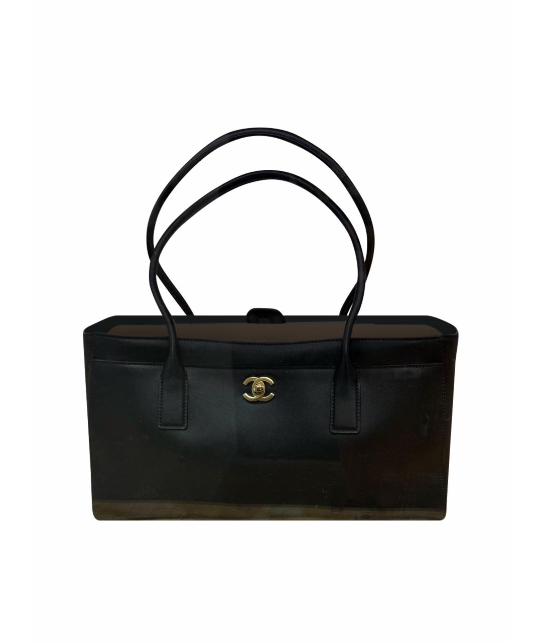 CHANEL Черная кожаная сумка тоут, фото 1