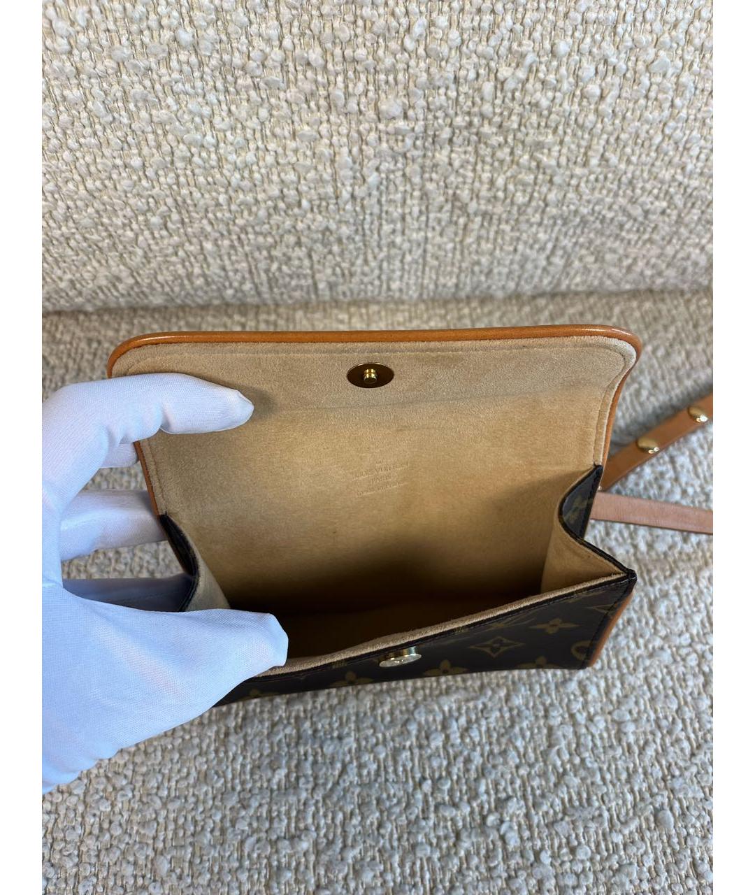 LOUIS VUITTON Коричневая поясная сумка, фото 4