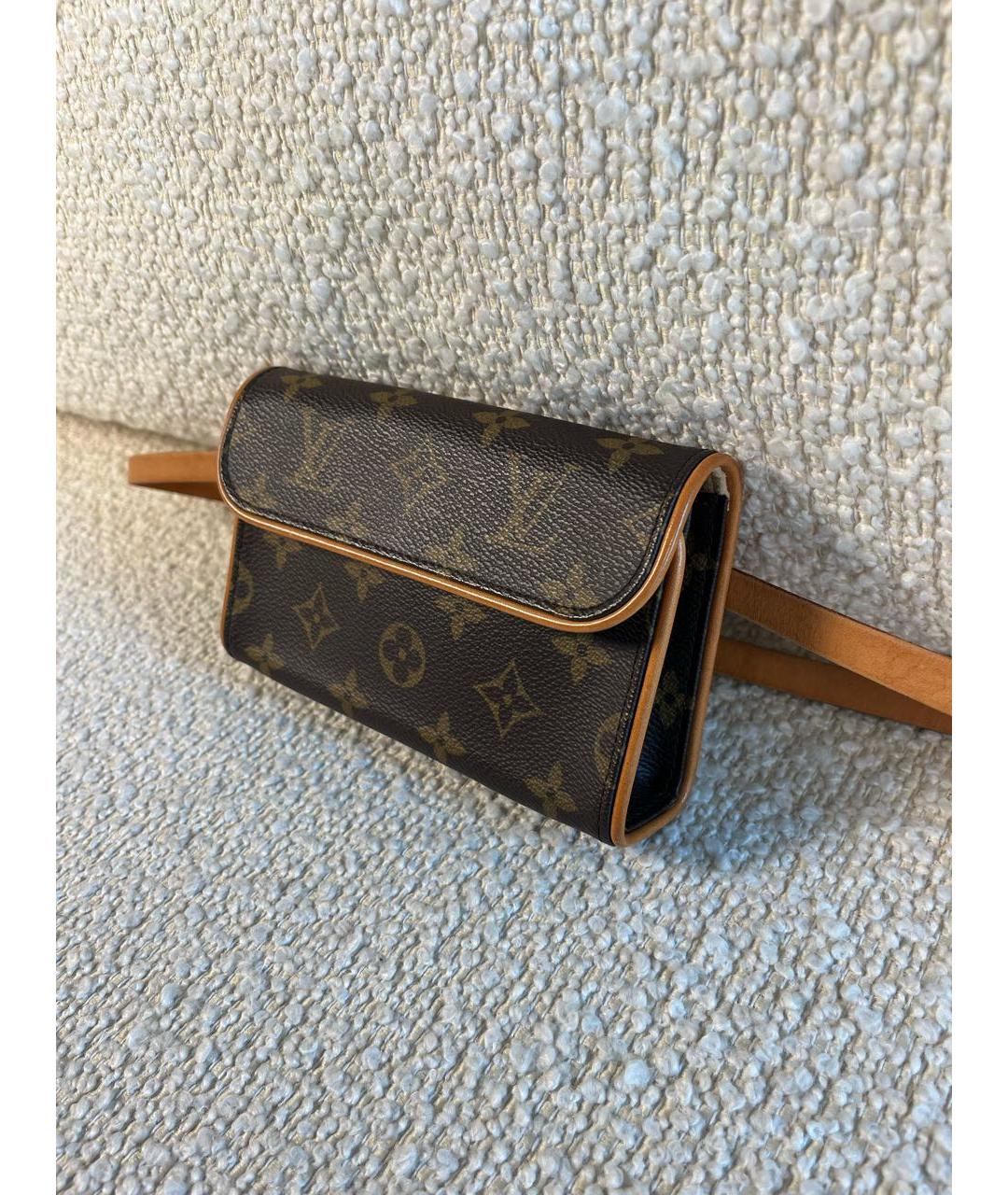 LOUIS VUITTON Коричневая поясная сумка, фото 5