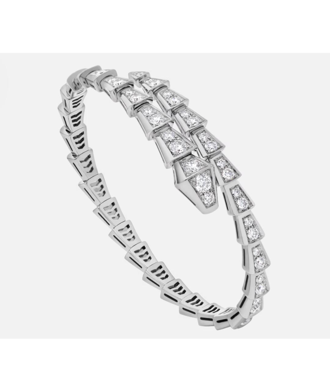 BVLGARI Серебряный браслет из белого золота, фото 3
