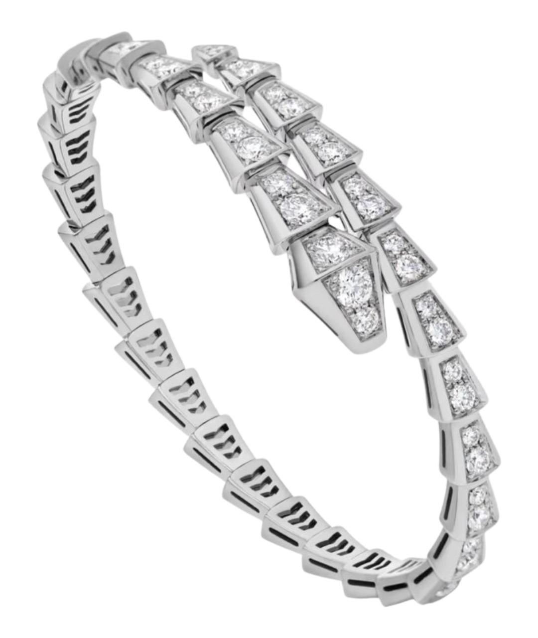 BVLGARI Серебряный браслет из белого золота, фото 1