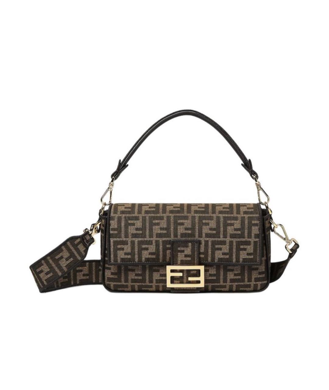FENDI Коричневая сумка через плечо, фото 6