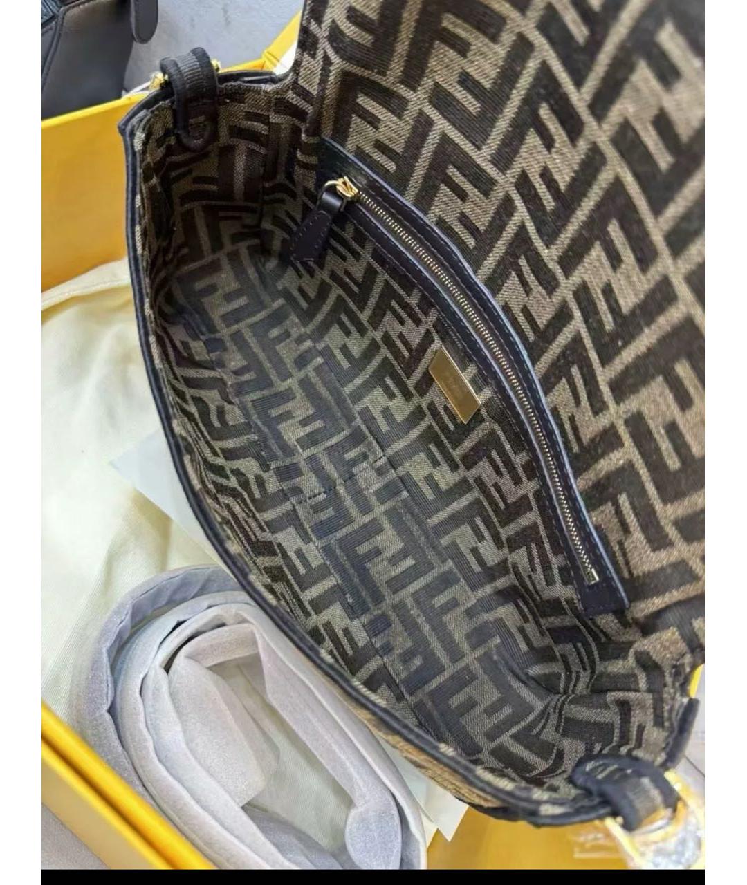 FENDI Коричневая сумка через плечо, фото 4