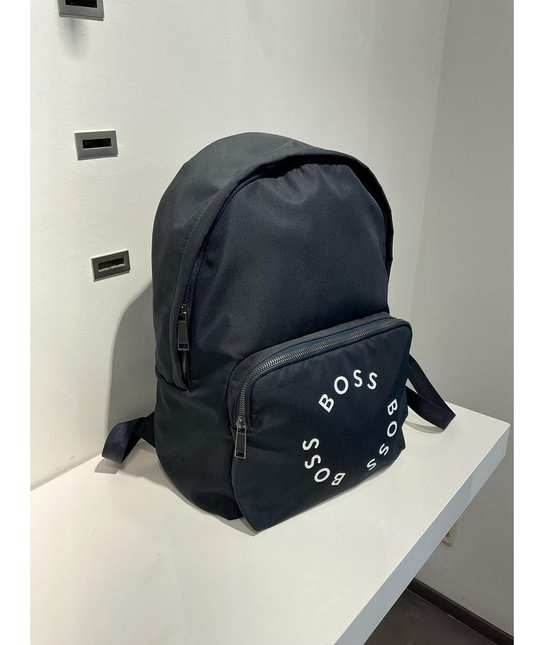 HUGO BOSS Темно-синий синтетический рюкзак, фото 2
