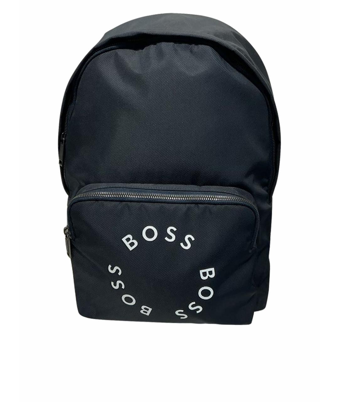 HUGO BOSS Темно-синий синтетический рюкзак, фото 1
