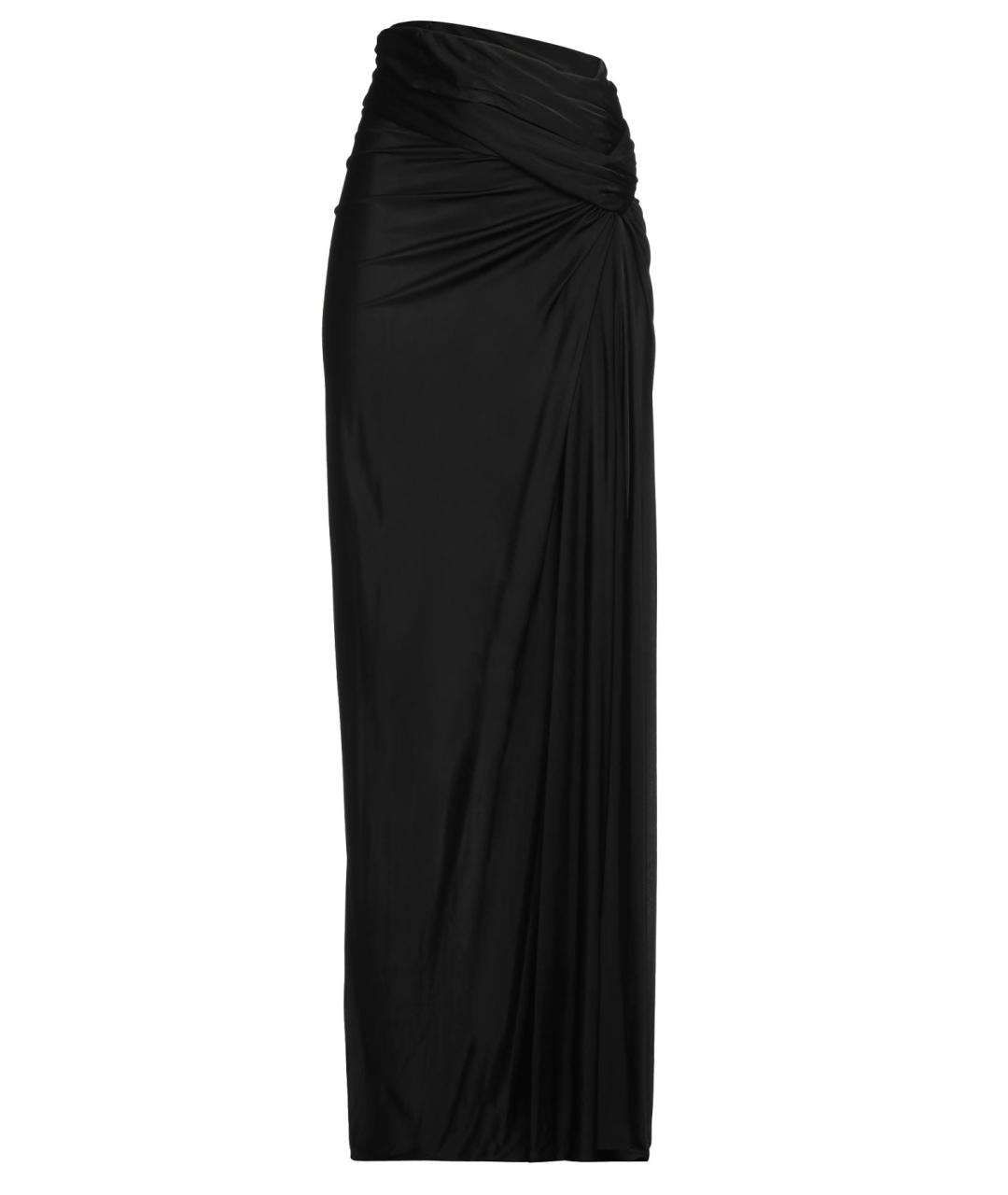 SAINT LAURENT Черная вискозная юбка макси, фото 1
