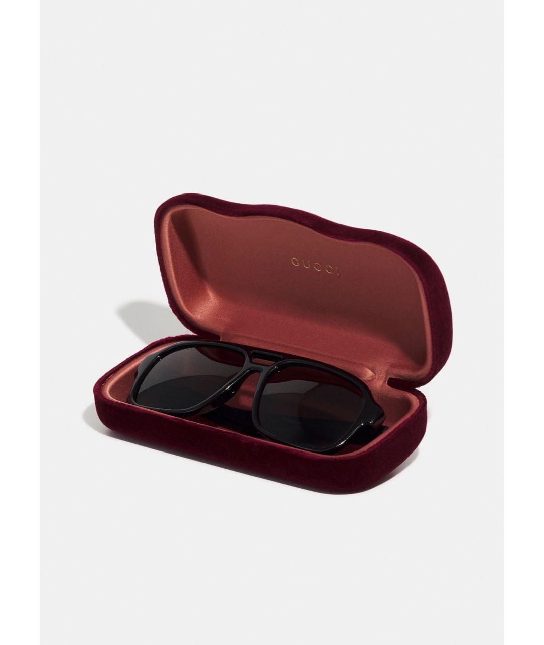 GUCCI Черные пластиковые солнцезащитные очки, фото 3