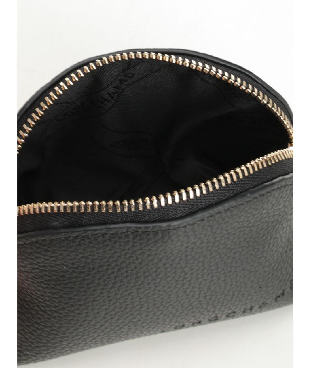 LONGCHAMP Черная кожаная косметичка, фото 4