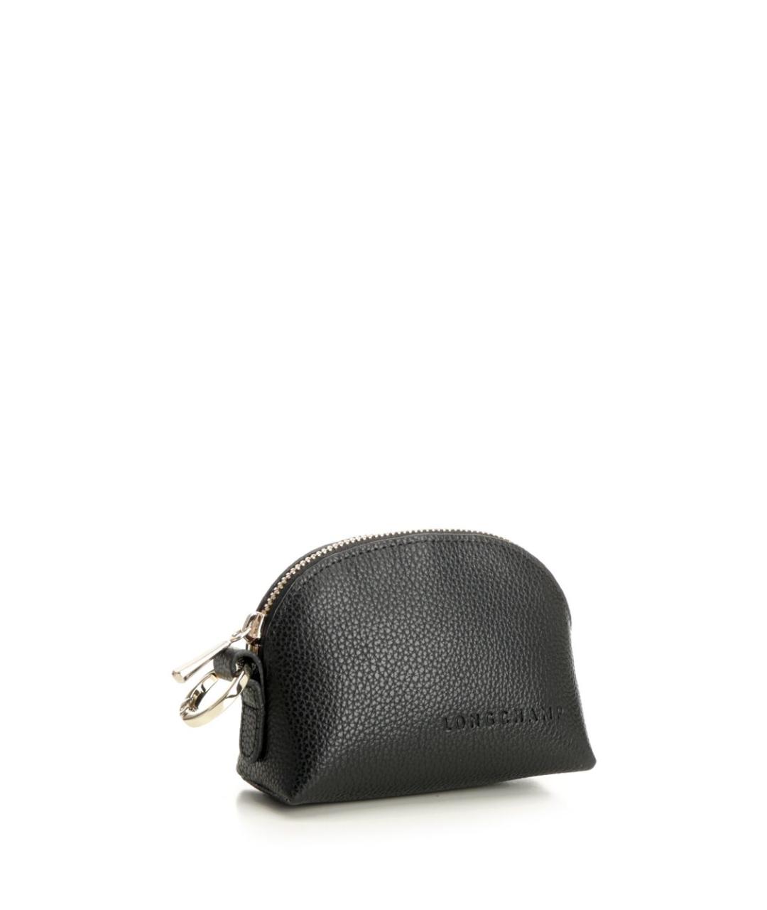 LONGCHAMP Черная кожаная косметичка, фото 2