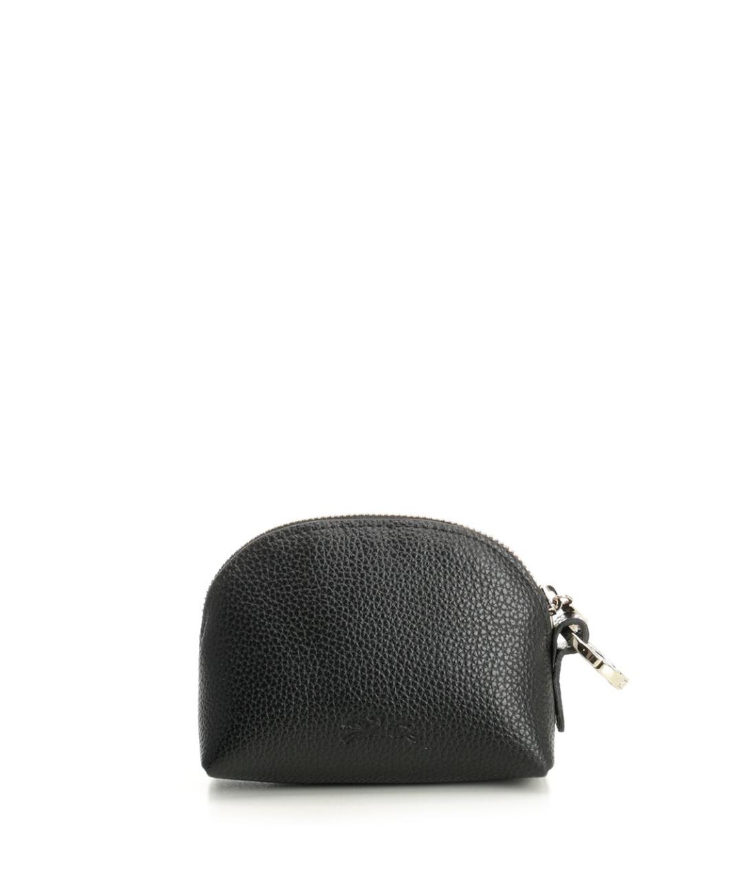 LONGCHAMP Черная кожаная косметичка, фото 3