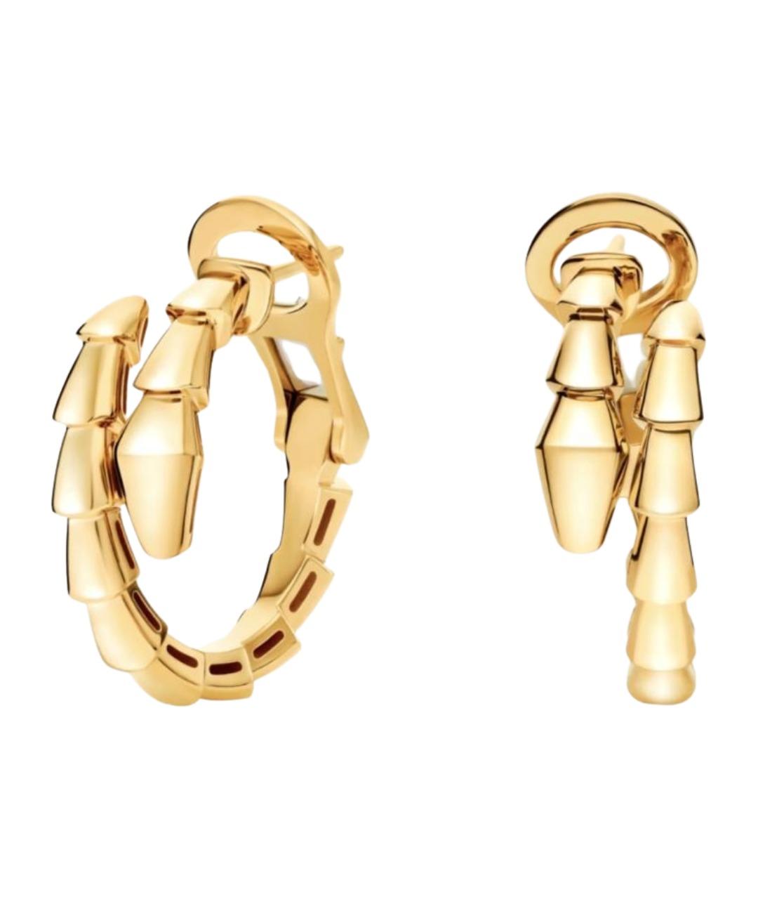 BVLGARI Золотые серьги из желтого золота, фото 1