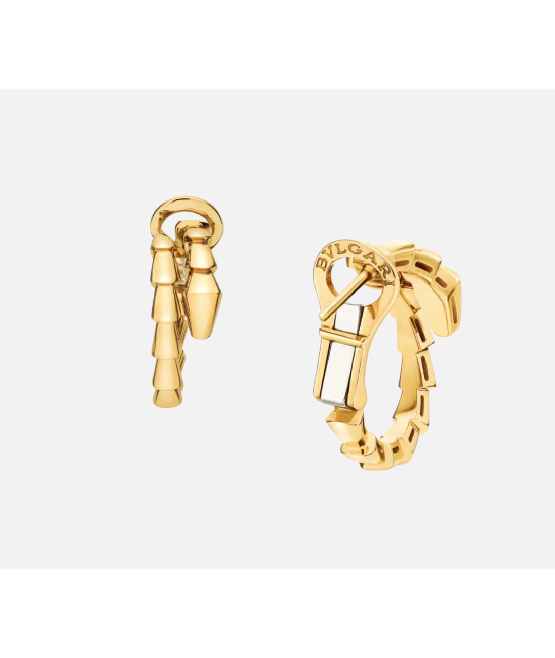 BVLGARI Золотые серьги из желтого золота, фото 2