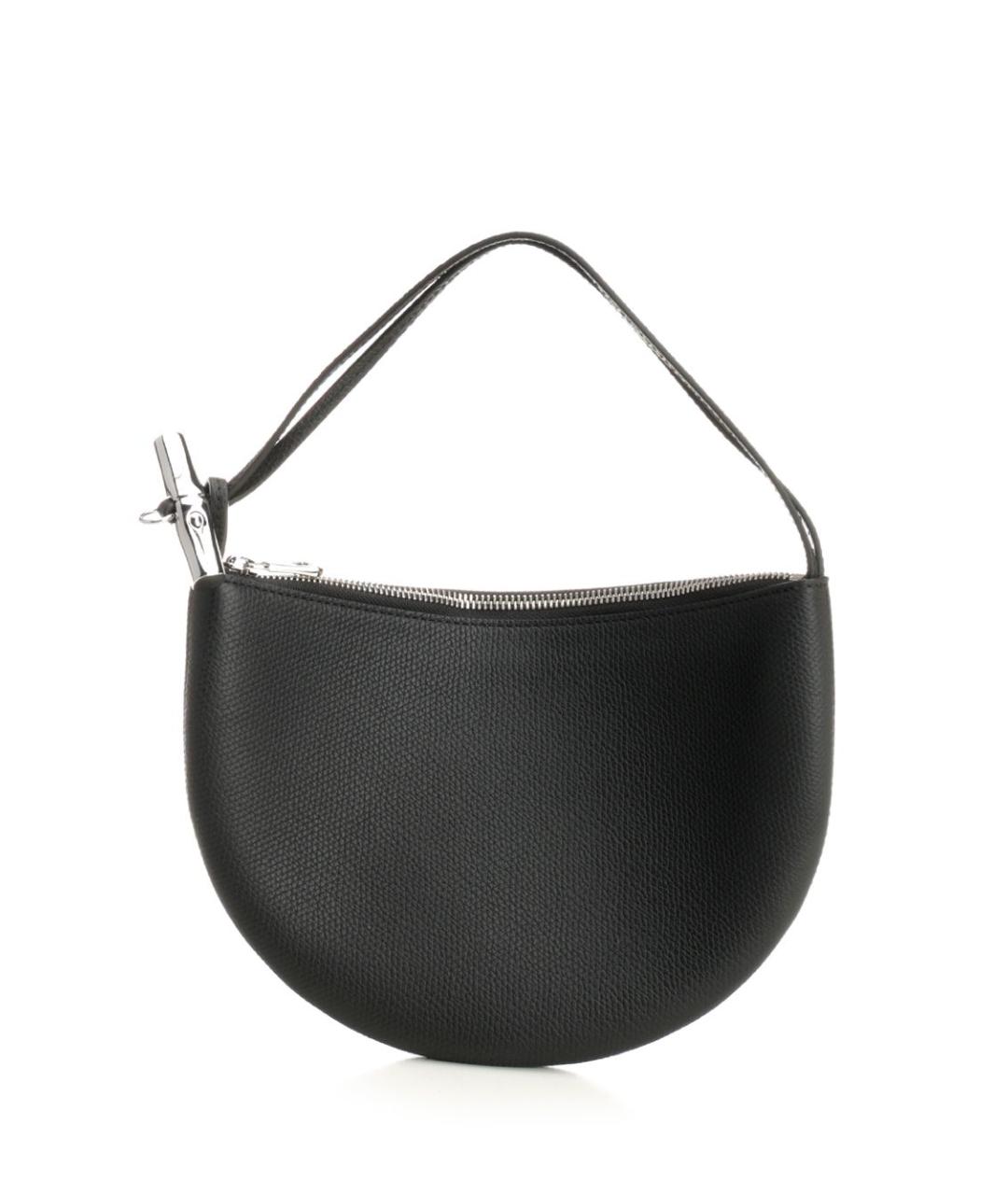 LONGCHAMP Черная кожаная сумка с короткими ручками, фото 1