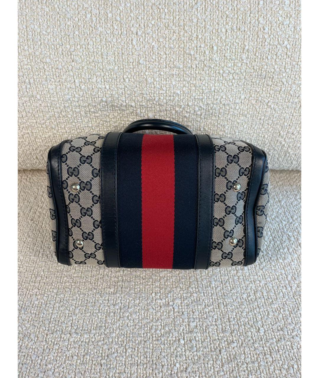 GUCCI Темно-синяя сумка с короткими ручками, фото 7