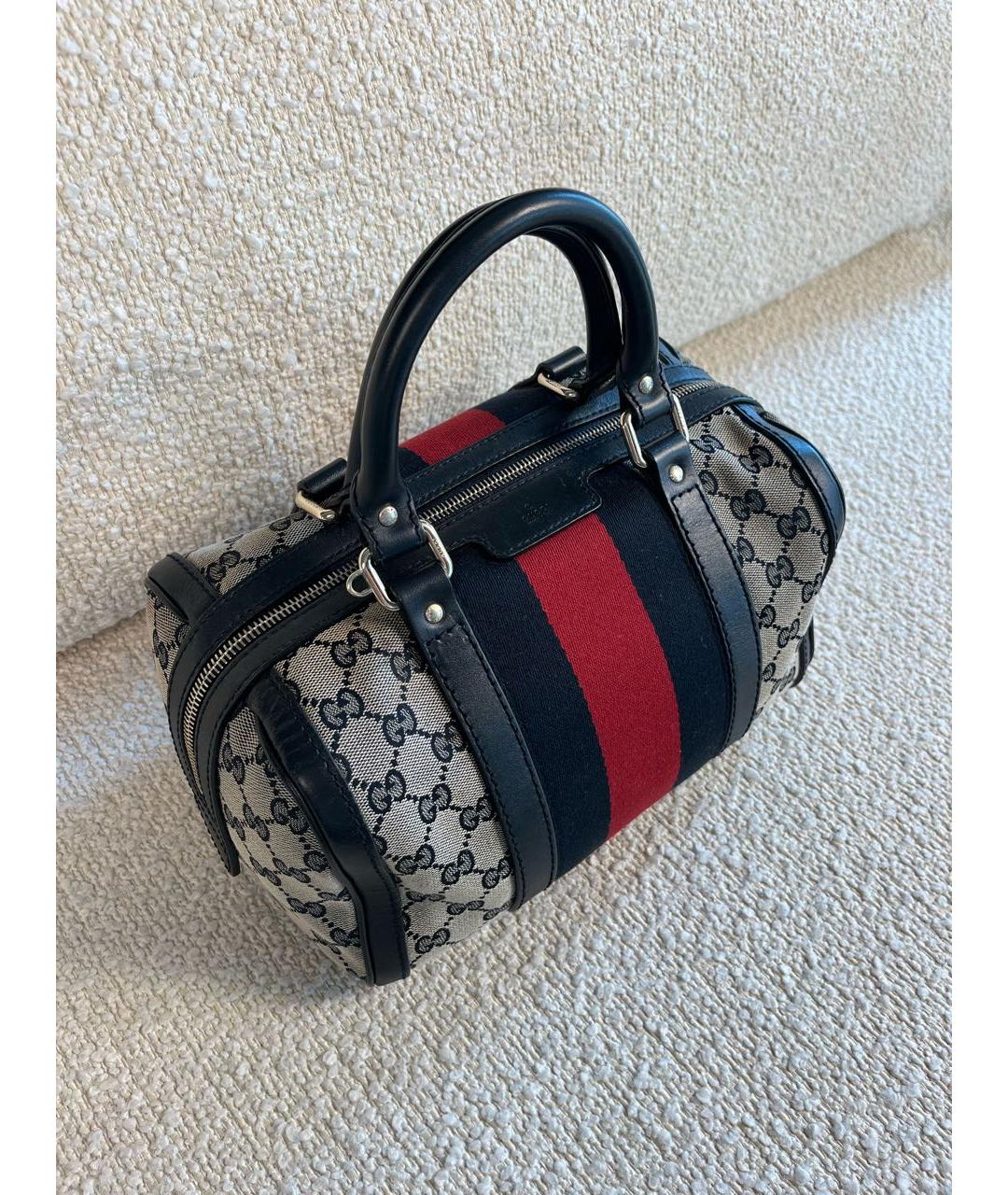 GUCCI Темно-синяя сумка с короткими ручками, фото 2