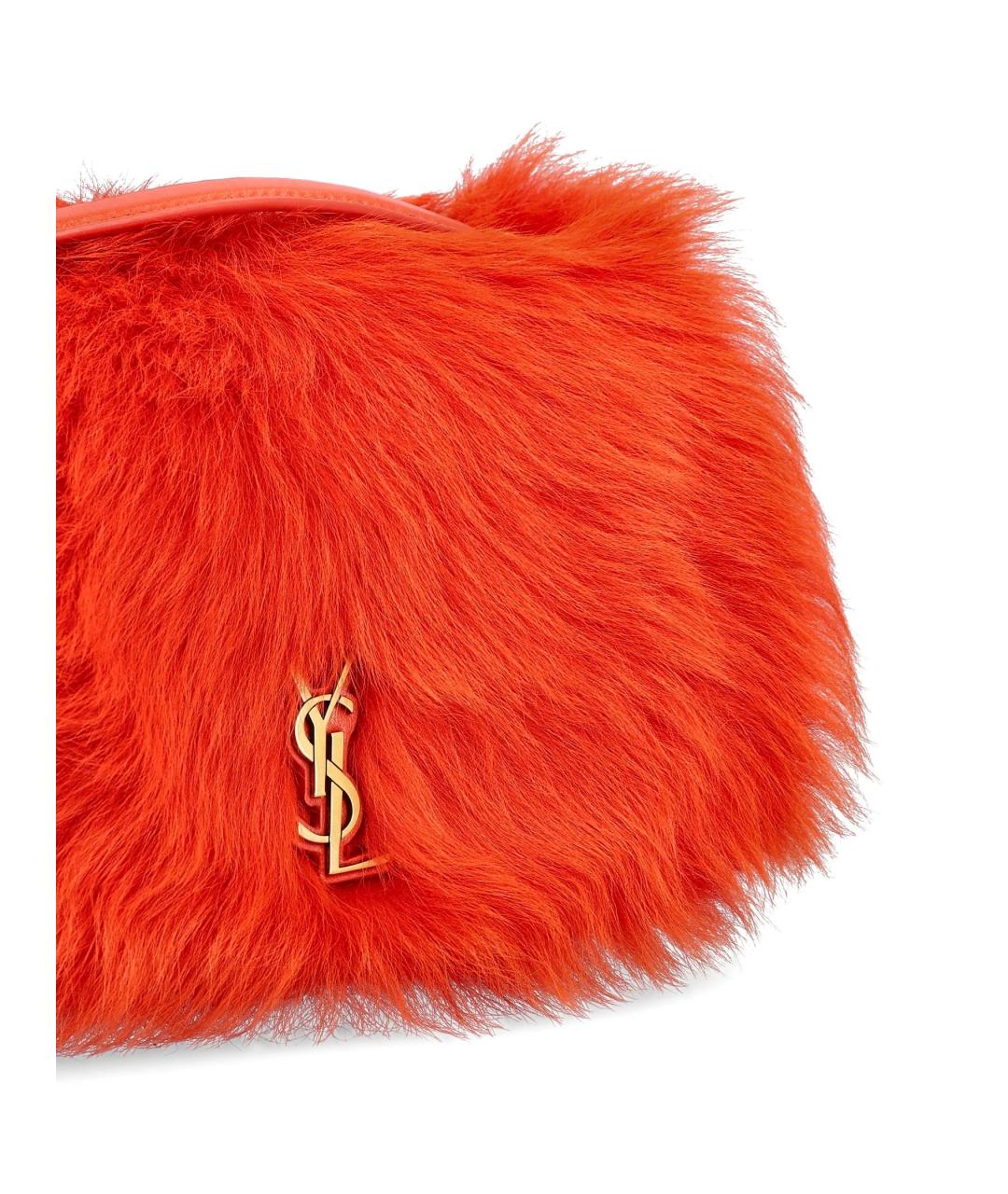 SAINT LAURENT Оранжевая сумка через плечо, фото 3