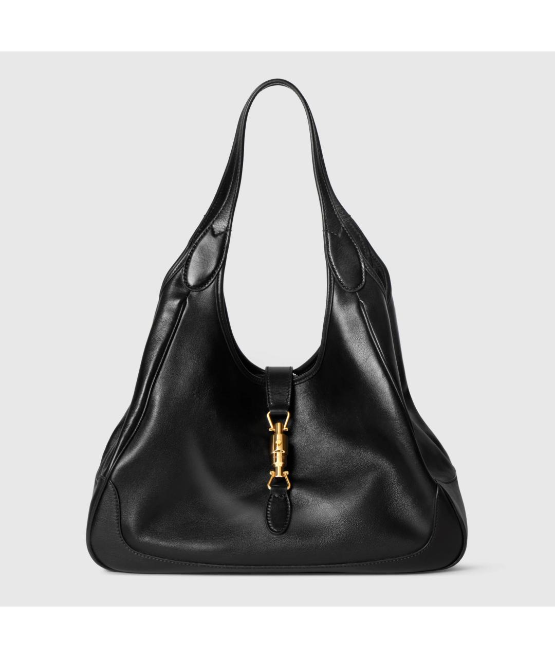 GUCCI Черная кожаная сумка с короткими ручками, фото 5